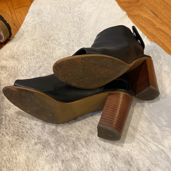 Steve Madden peep toe bootie size 5.5 black - Picture 4 of 5